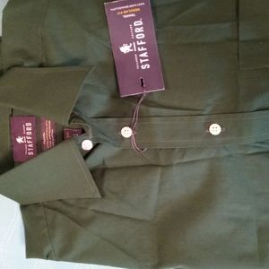 Stafford Shirt Men Hunter Green